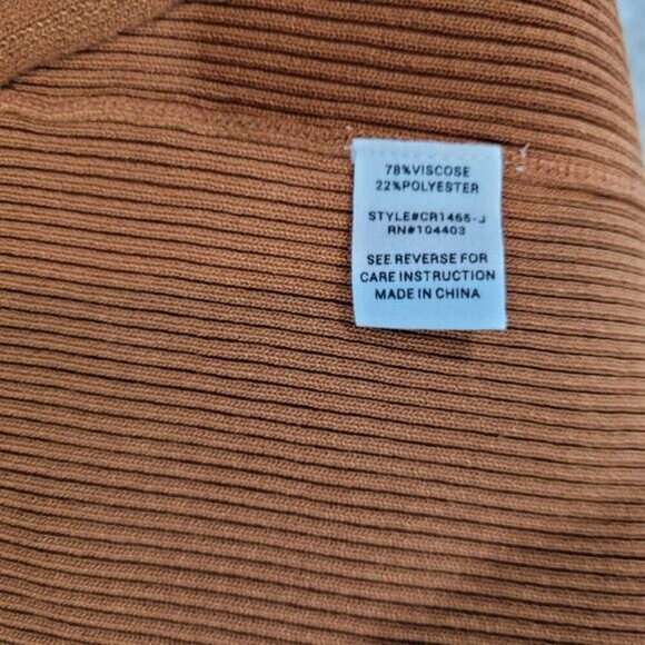 Mine Ribbed Cardigan and Tank Ari Set in Copper - Size‎ Large - Picture 8 of 11